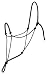 Silvertip Weaver Leather Reflective Rope Halter, Black (35-9605-R1)