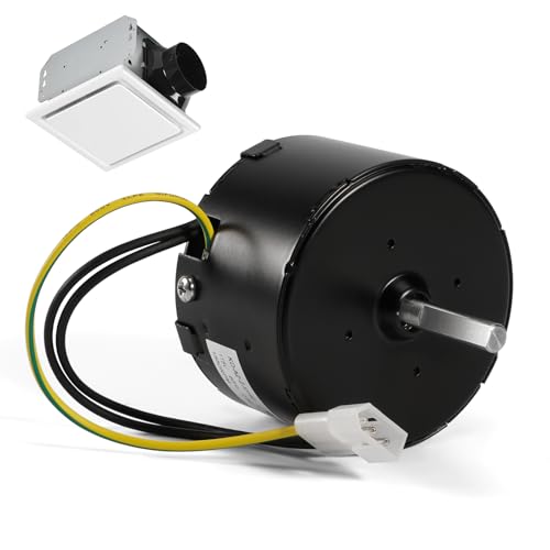 D1160 Condenser Bath Fan Motor, Replacement for Fasco Bathroom Fans Motor 3.3" Frame for Fasco 7163-5235 7163-2593 7163-9676 for Broan Nutone Fan 655 661 663 763 665N (1/100HP 1550RPM 115V 60Hz 0.6A)