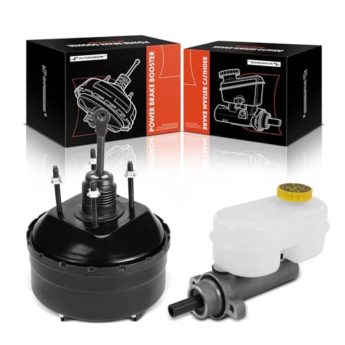 A-Premium Brake Master Cylinder & Vacuum Power Brake Booster Compatible