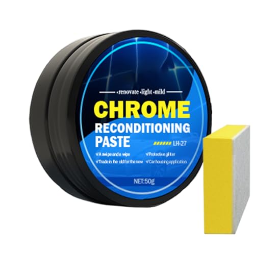 CHROME CHILIRE CROMO CHROME CHROME | Poluto in metallo per tutti gli usi per protezione della superficie della vernice | Poluto lucido lucido per punte di scarico arrugginito, paraurti, cerchioni, cor