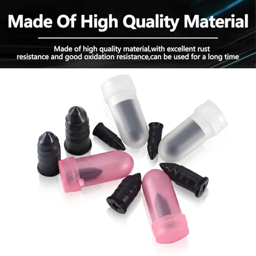 Image of 80 Pcs Tire Repair Rubber Nails,Vacuum Tire Repair Kits Spiral Rubber Screws,Fast Self-Service Tire Repair Tools kits for Car Motorcycle Bike Truck,tire plug kit (40 S+40 L)