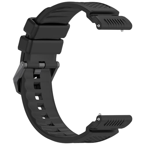 Correa silicona compatible Garmin Venu X1 24mm negra miniatura 5