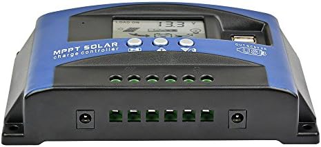 AOSHIKE 30A MCU Solar Charge Controller with LCD Display,New MPPT Technical Maximum Charging Current Multiple Load Control Modes