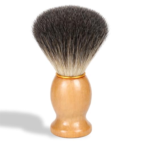 Wrusuh Shaving Brush,Premium Shaving Brushes for Men, Professional Shaving Cream Brush-Soft Bristles for Smooth Shaves, Ideal Men’s Shave Brush for a Luxurious Grooming Experience