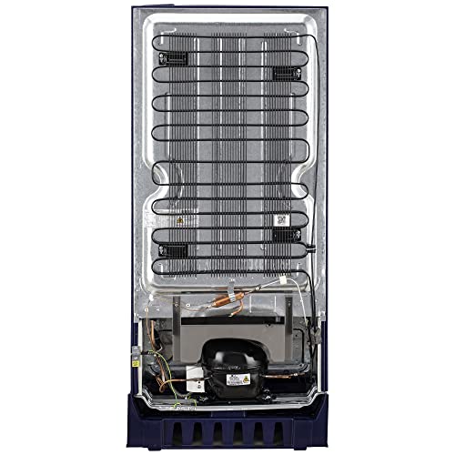 Image of LG 190L 2 Star Direct-Cool Single Door Refrigerator (GL-D199OBPC, Blue Plumeria, Base stand with Drawer)