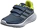 adidas TENSAUR Run C, Scarpe da Corsa Unisex-Bambini, Crew Navy Halo Silver Acid Yellow, 28 EU