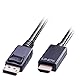 LINDY 36920 - DisplayPort-Kabel HDMI 1.4, 0.5 Meter, Display Port 1.2 4K 4096x2160@30Hz 10.2G | Kompatibel mit TV, Gaming, Monitor, Xbox, PS4, PS5, Blu-Ray, Soundbar | Die 2-Jahres-Garantie