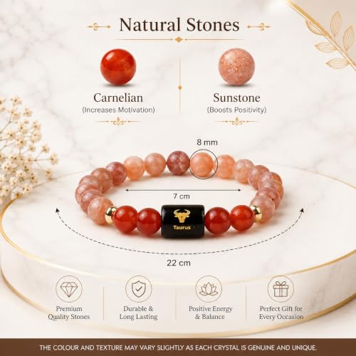Spiry Taurus Zodiac Bracelet for Men & Women - Image 5