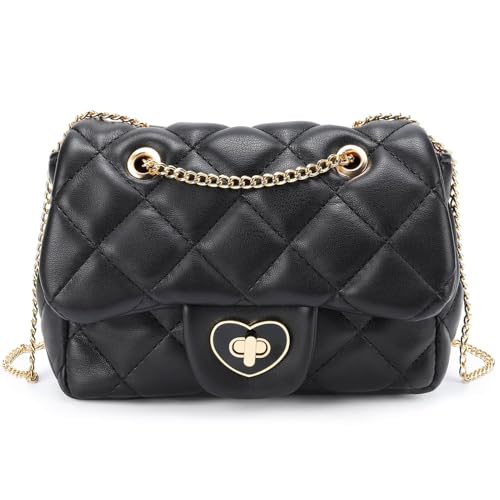 Image of mibasies Kids Purse Toddler Gifts for Little Girls Crossbody Purses Presents, A4 Black, Medium, Medium