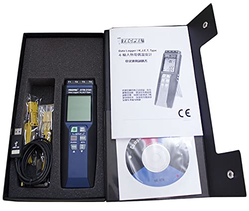 Tecpel Dtm-319A Digital 4- Channel K, J, E, T Type Temperature Data Logger,Thermocouple Thermometer Taiwan-Made #TOP2