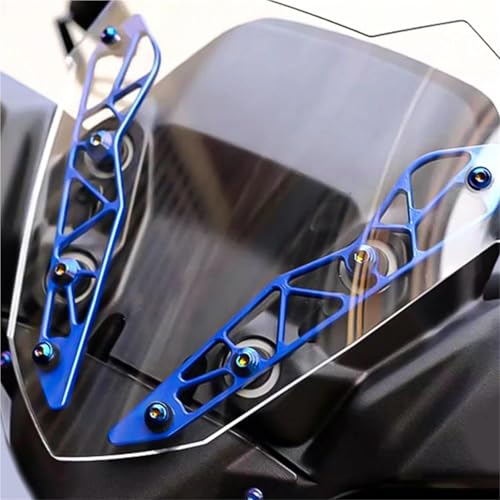 Support pare-brise aluminium CNC Xmax 300 finition premium noire - 4