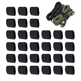 Tiras Sujetadoras para Cinturón de Pantalón,30 piezas retenedor elástico resistente - Retenedor de correas de mochila y cinturón - para Mujeres, Hombres, Camping, Escalada, Deportes, Viajes y
