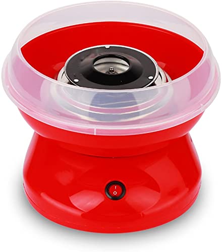 WYFX Zuckerwattemaschine, Professionelle elektrische Baumwollzuckermaschine, Partygeschenk für Kinder und Erwachsene,Rot