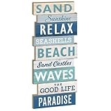 holzbildhauerin ❥ Einfache Anbringung: Die unkomplizierte Befestigung an der Wand ermöglicht eine mühelose Integration dieses Holzschilds in jeden Raum.