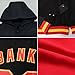 LTOCMKIY Black Red Hoodie Varsity Jackets Personalized Stitched Name Number Logo Youth Boys Girls Custom Baseball Jackets with Hood Polyester Wool Lightweight Customize Letterman Jacket Bomber Coats