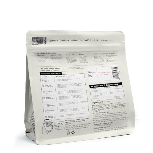 Image of ONLY WHAT'S NEEDED By Food Pharmer | OWN Unflavoured Edition | Whey Protein Concentrate 1kg | 26g Protein per Scoop | No Added Sugar | No Added Flavours | No Artificial Sweeteners | Lab Tested | 29 Servings