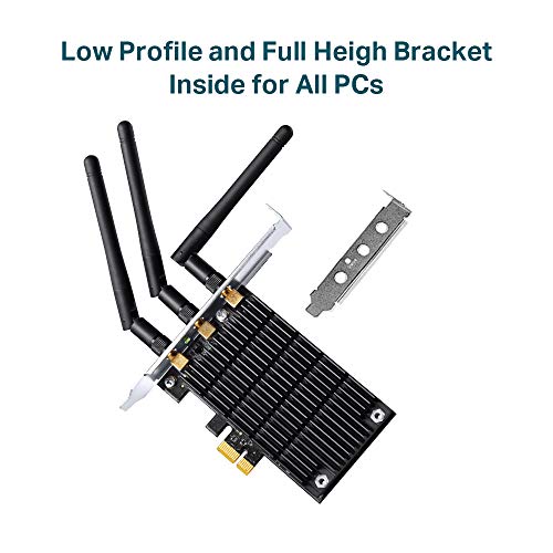 Tarjeta de Red Inalámbrica TP-Link Archer T9E AC1900 PCIe para PC con Beamforming y Tecnología de Disipador de Calor miniatura 5