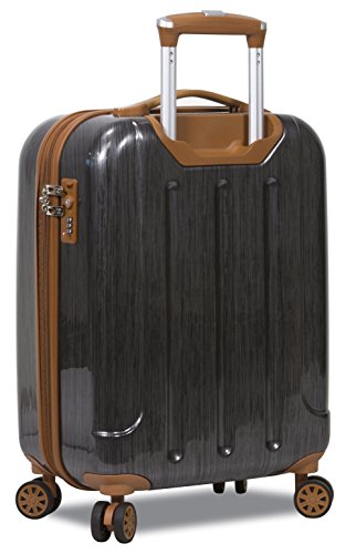 Dejuno Monroe 3-Piece Hardside Spinner Tsa Combination Lock Luggage Set, Black, One Size #TOP3