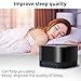 Magicteam White Noise Machine with 20 Non Looping Natural Soothing Sounds Memory Function 32 Levels of Volume Powered by AC or USB and Sleep Sound Timer Therapy for Baby Kids Adults Black