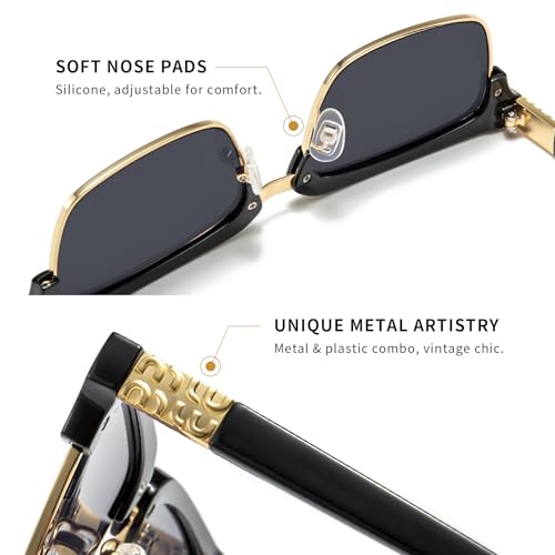 SUNGAIT Classic Half Frame Sunglasses Men Womens Retro Rimless Sun Glasses Vintage Style Driving Sunglasses for Men Women4