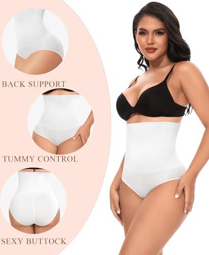 Image of Werena Tummy Control Shapewear Underwear for Women High Waisted Body Shaper Panties Shaping Briefs
