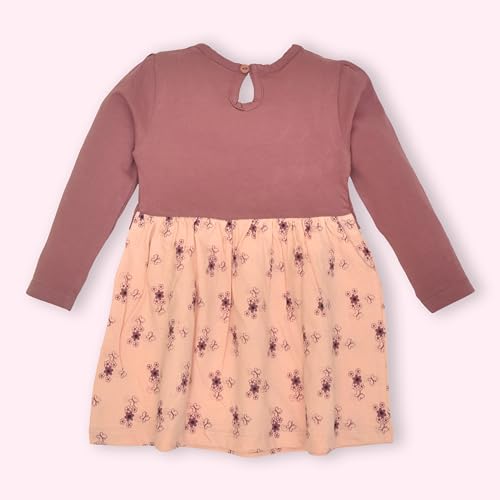 Image of LuvLap Baby Girls 100% Cotton Full Sleeve Girl Frock, Pack of 02