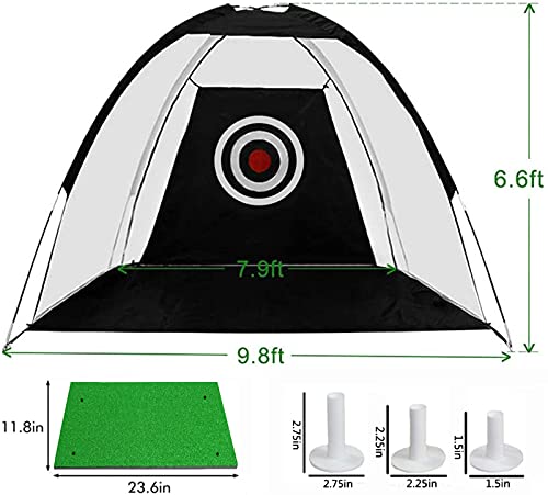 Golf Abschlagnetz LOVMEAD 3 m Chipping Netz Set für Training