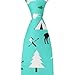 MZERSE Ties for Men Boys Wedding Dance Prom, Fashion Skinny Neck Tie Mint Grey Navy Blue Bear Moose Arrow Pattern