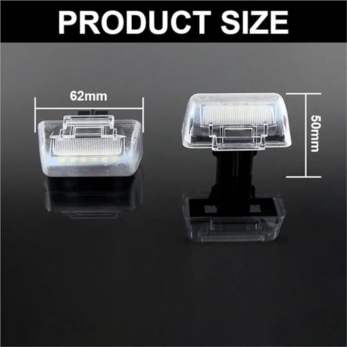 Luces de matrícula LED para pasar la ITV en Ford Transit MK4 MK5 MK6 MK7 y Connect 2