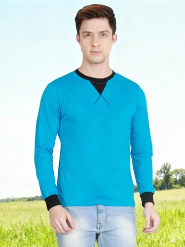 Image of fanideaz Men's Cotton Full Sleeve Henley T Shirts for Men