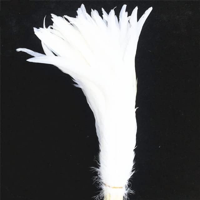 Zamihalaa - 16-18 Inch 40-45CM Grass Green Rooster Coque Tail Feather Feathers for Crafts Wedding Decoration Pheasant Plumes - 100 Pcs