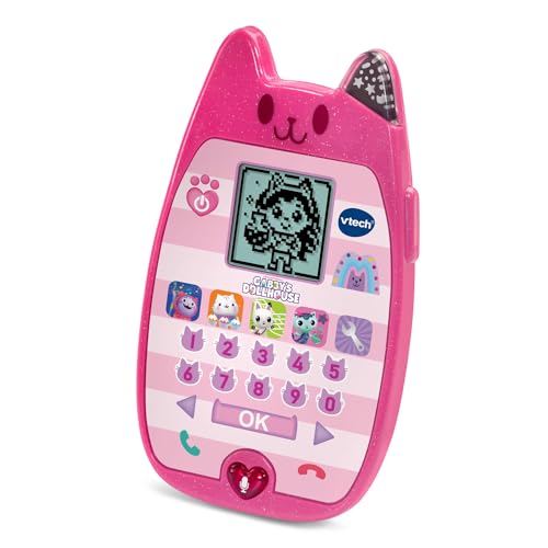 Vtech 80-561900 Gabby's Dollhouse Gabby 's A-Meow-Zing Phone, Multicoloured, Medium