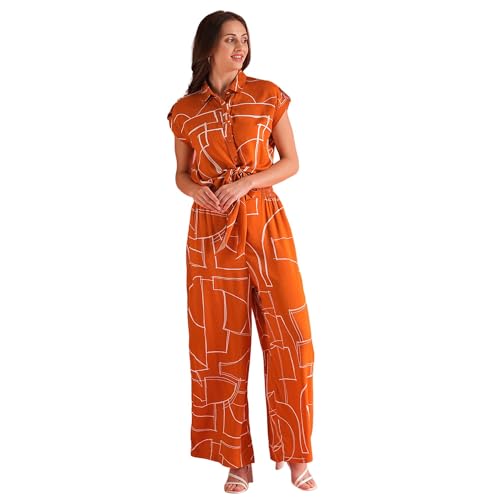 Image of Globus Women Jumpsuit (8909389031679 Brown L)