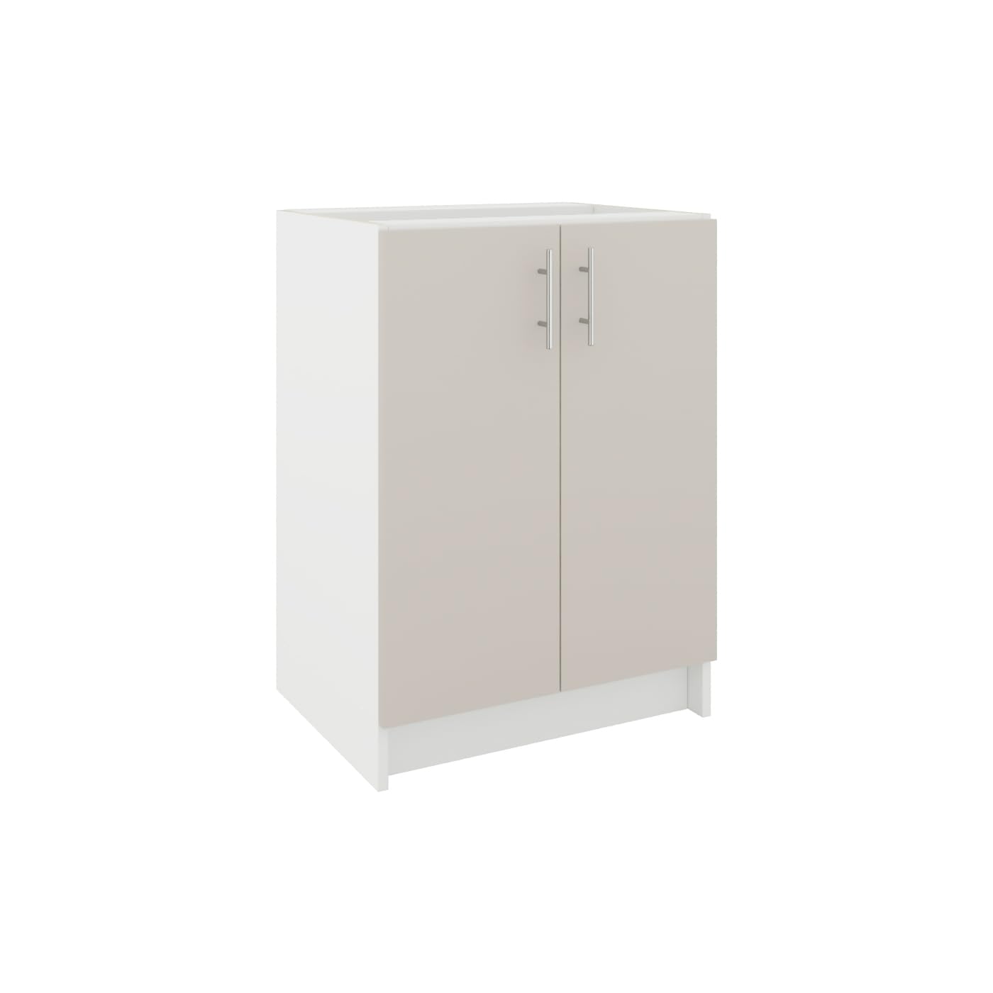 JD Greta Fixed Height 600mm Kitchen Base Cabinet Floor Unit (Without Worktop) โ Cashmere Matt