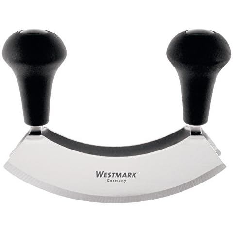 Westmark Germany Stainless Steel Double Blade Mezzaluna Mincing Knife Cover