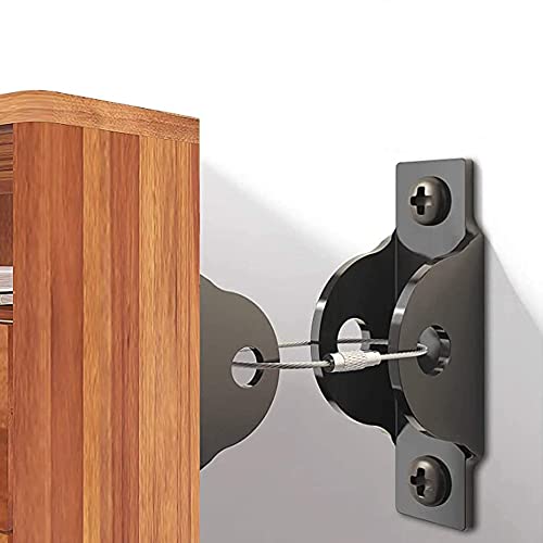 JOLIRSBOX 地震 転倒防止グッズ 耐震 転倒防止 地震対策 固定金具 コーナーラック テレビラック タンス テーブル 本棚など対応 防災グッズ 4セット