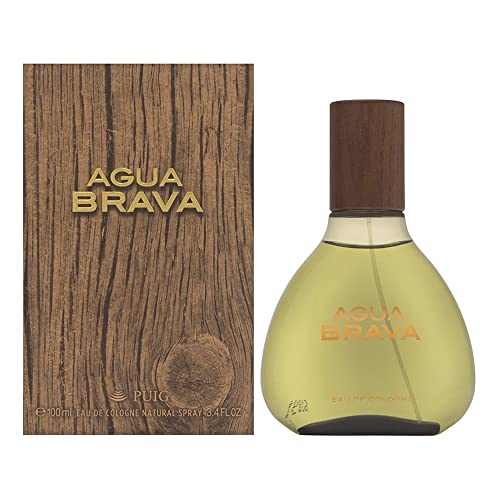 Lociones, Beauty Antonio Puig Agua Brava Eau De Cologne Spray for Men, 3.4 Ounce el empaque puede variar
