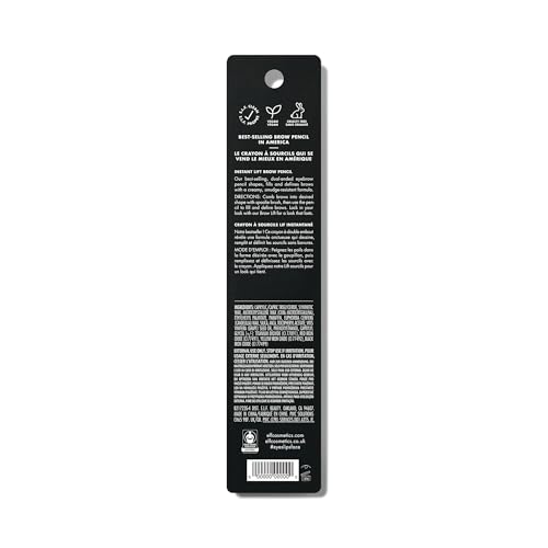 Image of e.l.f. Instant Lift Brow Pencil, Dual-Sided, Precise, Fine Tip, Shapes, Defines, Fills Brows, Contours, Combs, Tames, Neutral Brown, 0.006 Oz (Pack of 2)