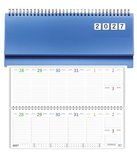Agendepoint.it - Planning Settimanale 2027 COLORS Spiralato, 10x30 cm, su