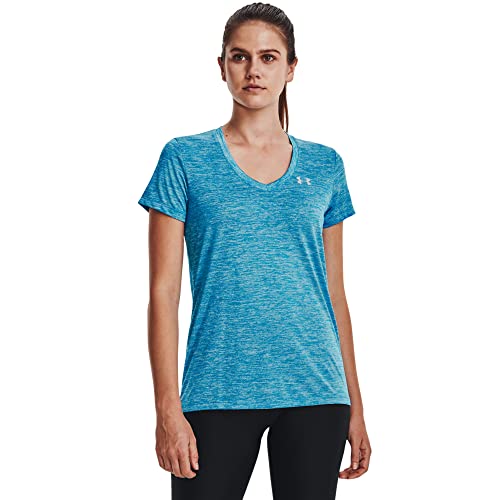 Image of Under Armour Womens Tech V-Neck Twist Short-Sleeve T-Shirt