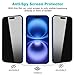 PEHAEL 3+3Pack for iPhone 16 Plus Privacy Screen Protector with Camera Lens Protector Full Coverage Anti-Spy Tempered Glass Film 9H Hardness Easy Installation Bubble Free [6.7 inch]