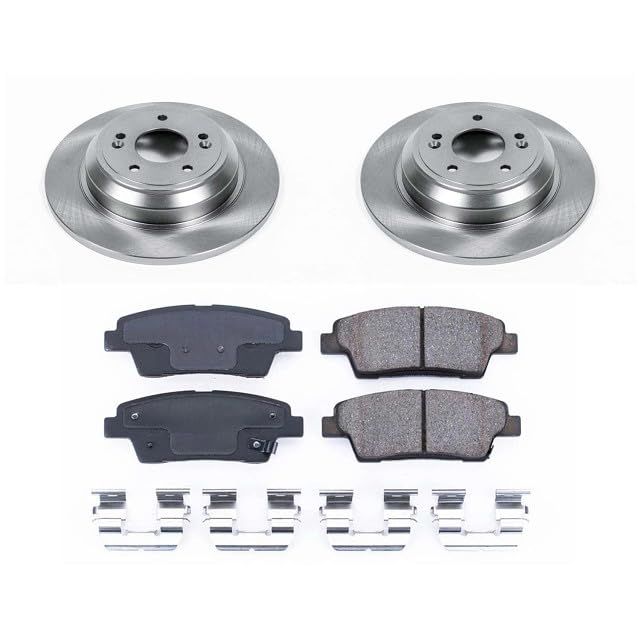 Image of PowerStop Rear Brake Kit for Genesis G80 2017-20 |Hyundai Genesis 2010-16 |Kia K900 2015-17 - Z17 Ceramic Brake Pads & Disc Rotors Replacement, KOE5848