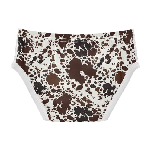 Boys' Exclusive Briefs Toddler Underwear 95% Combed Cotton Boxerbriefs 2T Brown and White Speckled Pattern 912
