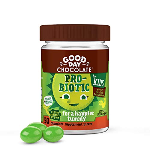Good Day Chocolate Probiotic Kids Supplement for Digestive Health & Immune Support (50 Count)