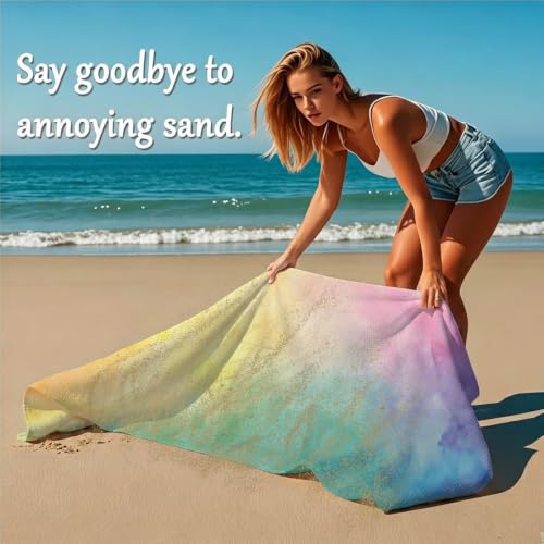 Serviette de plage microfibre 220x100 cm grand drap de piscine imprimé - 4