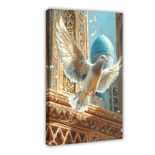 Toit ouzbek poster toile de chambre déco bureau élégante format 40x61 cm