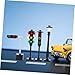 BRIGHTFUFU 4pcs Realistic Mini Traffic Lights Toys Educational Traffic Sign for Preschool Stop Light Building Landscape Decor