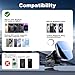 for MagSafe Car Mount with USB C Car Charger & Dual USB-C Car Power Adapter,Air Vent Dashboard Wireless Charger Phone Holder Mount for iPhone Air 17 Pro Max 16 15 14 13 12, Galaxy S25, Fast Charging