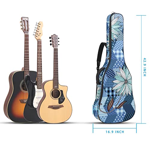 Housse pour guitare acoustique avec fleurs et crânes – 1 cm d’épaisseur – Rembourrage épais – Housse de transport… - Les Beatles, Paul McCartney, John Lennon, RIngo Starr, George Harrison Housse pour guitare acoustique avec fleurs et crânes - 1 cm d'épaisseur - Rembourrage épais - Housse de transport… – Image 6