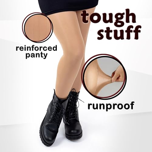 Image of Silky Toes Women's 60D Soft Opaque Tights 1-2 Pairs -Black White And Colored Stockings for Women